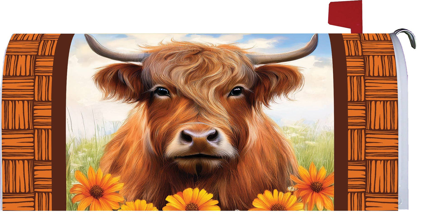 Mailbox Makeover-Highland Cow