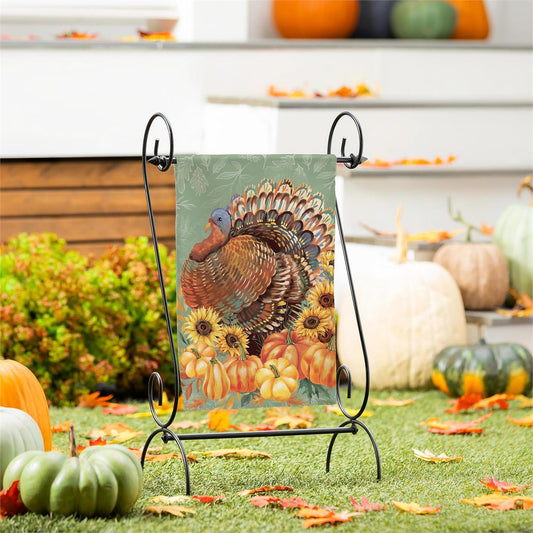 Grateful Gatherings Turkey Suede Flag