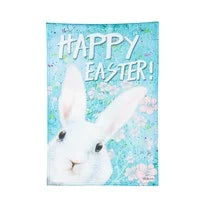 Spring Peeps Burlap Garden Flag