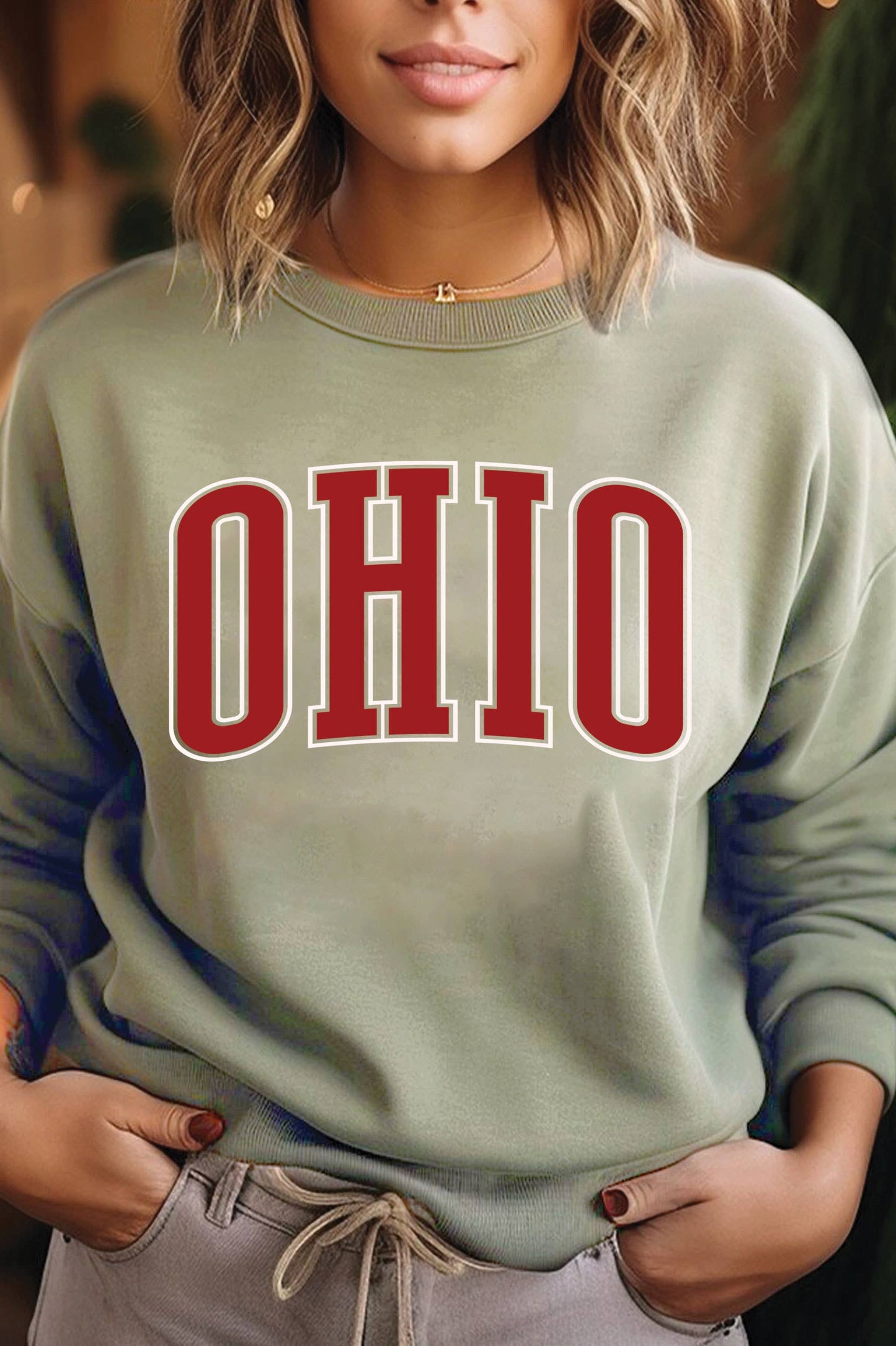OHIO PUFF GRAPHIC BRUSHED SWEATSHIRTS