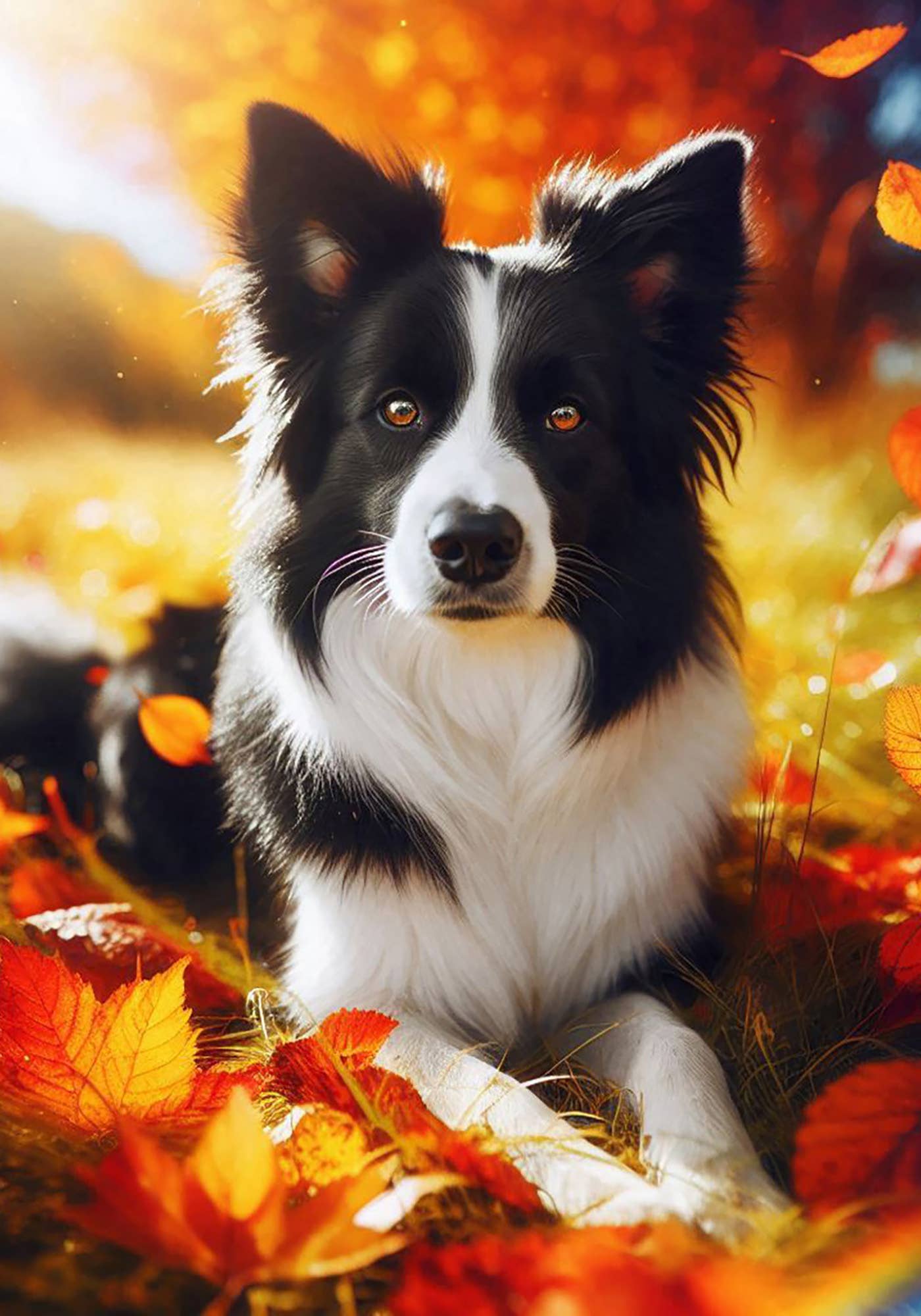 Best of Breed Products - Border Collie - Falling Leaves Garden Flag