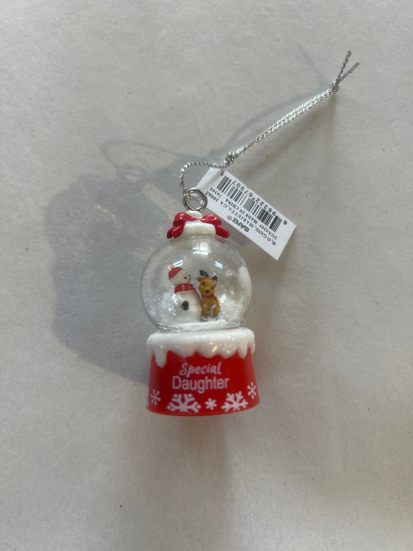 Special Daughter Mini Snow globe Ornament