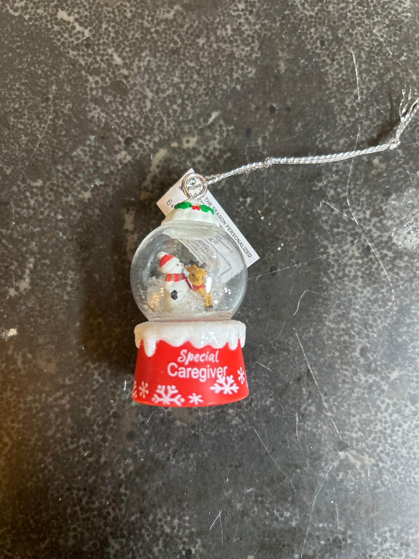 Special Caretaker Snow Globe Ornament