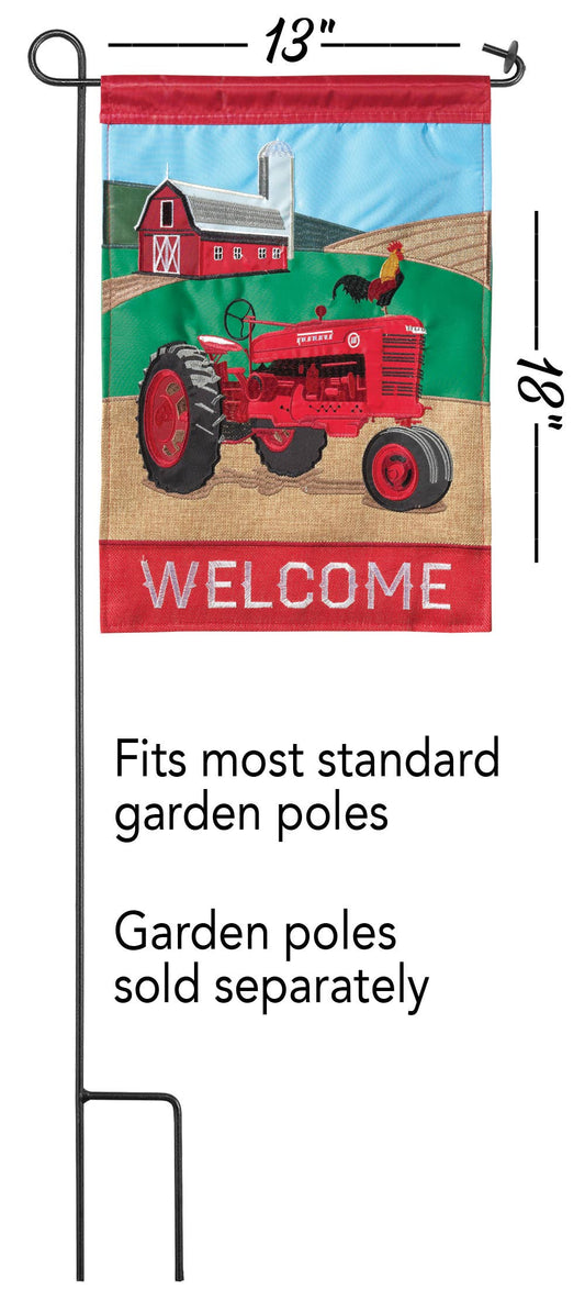 Magnolia - Tractor Welcome Garden Flag
