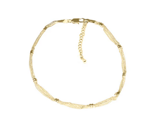 TRIPLE CHAIN ANKLET