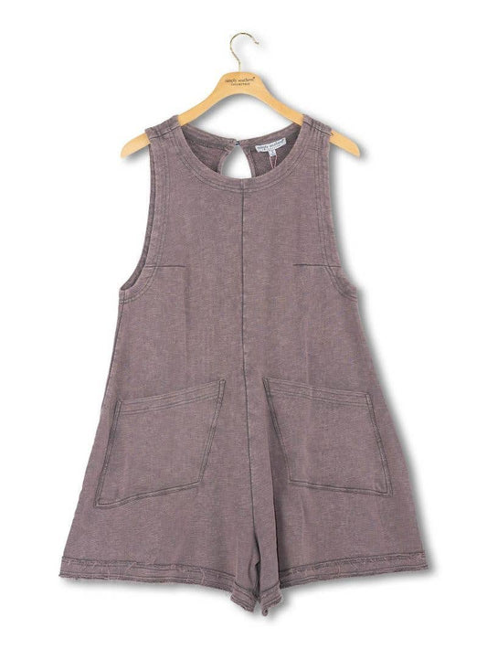 Simply Southern - Washed Pocket Romper