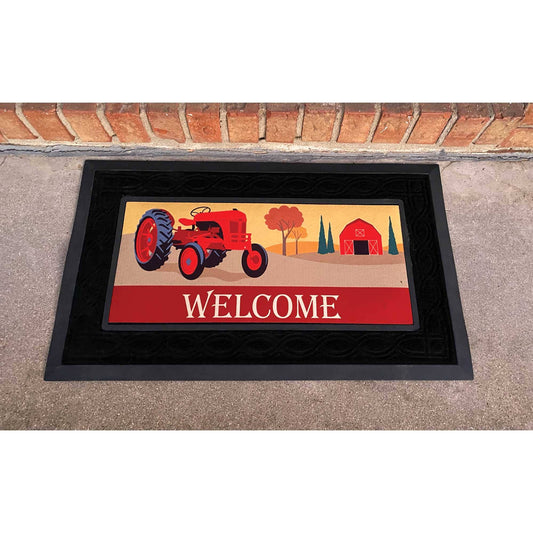 Magnolia - DOORMAT INSERT WELCOME RED TRACTOR