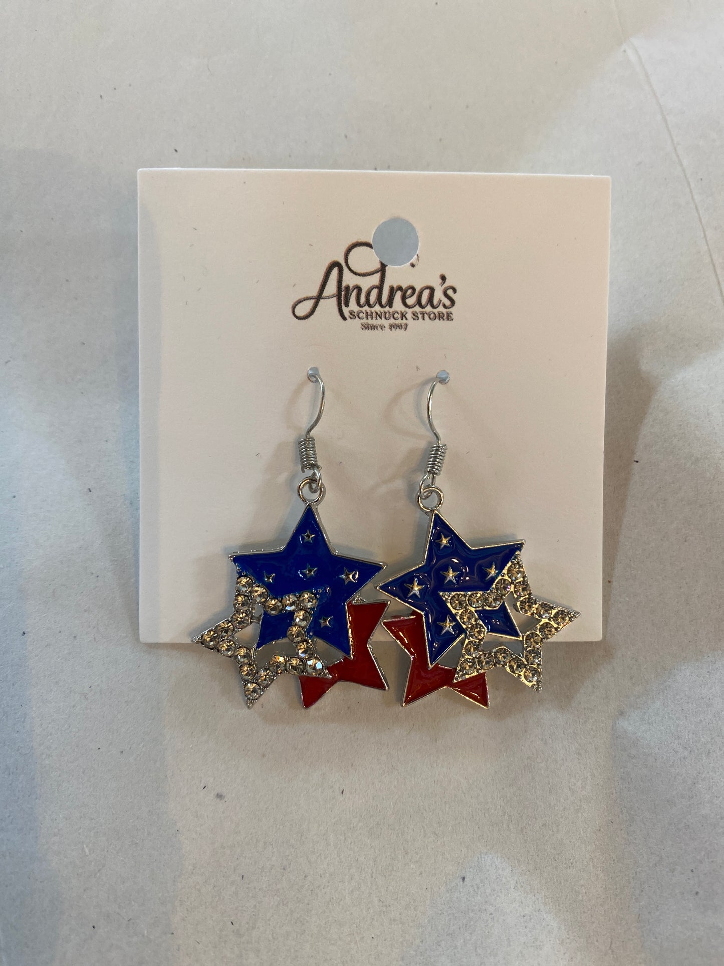 Star Spangled Triple Earrings