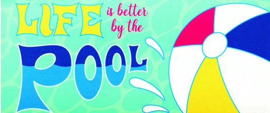 Magnolia - Doormat Insert Life Better By The Pool