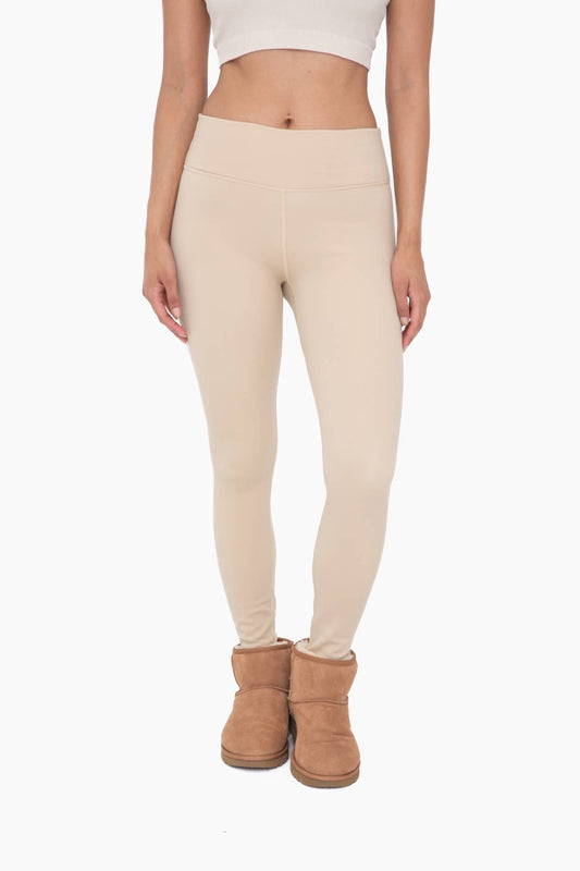 Mono B - Fleece Lined Poly-Blend Leggings