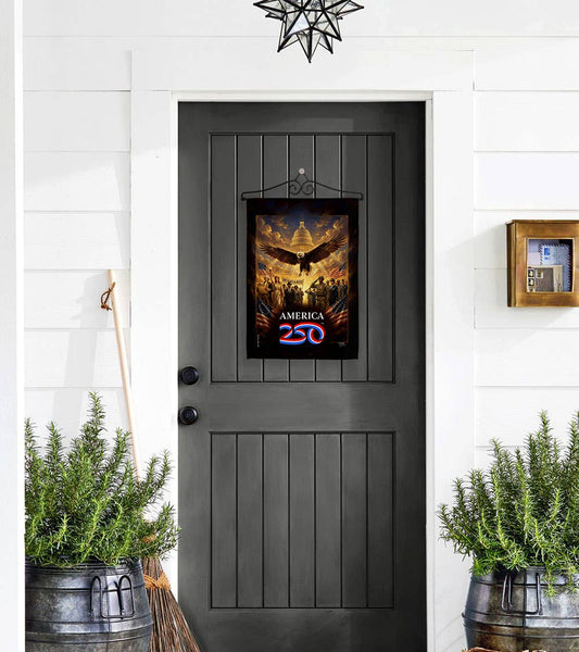 America 250 Flag Justice & Service USA 250th Home Decor
