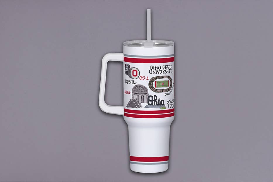 MAGNOLIA LANE - OSU 40oz Tumbler w/ Handle
