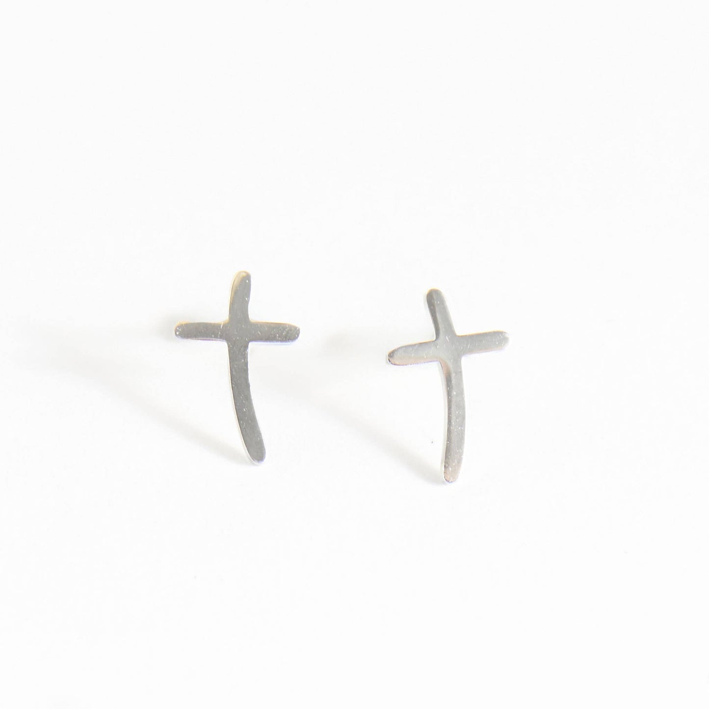 Howard's - Waterproof Earrings Cross Studs in Gold & Stainless Steel