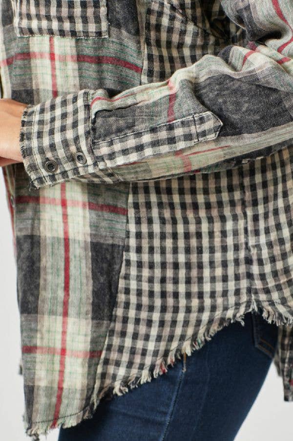 Merry Plaid Oversized Shacket