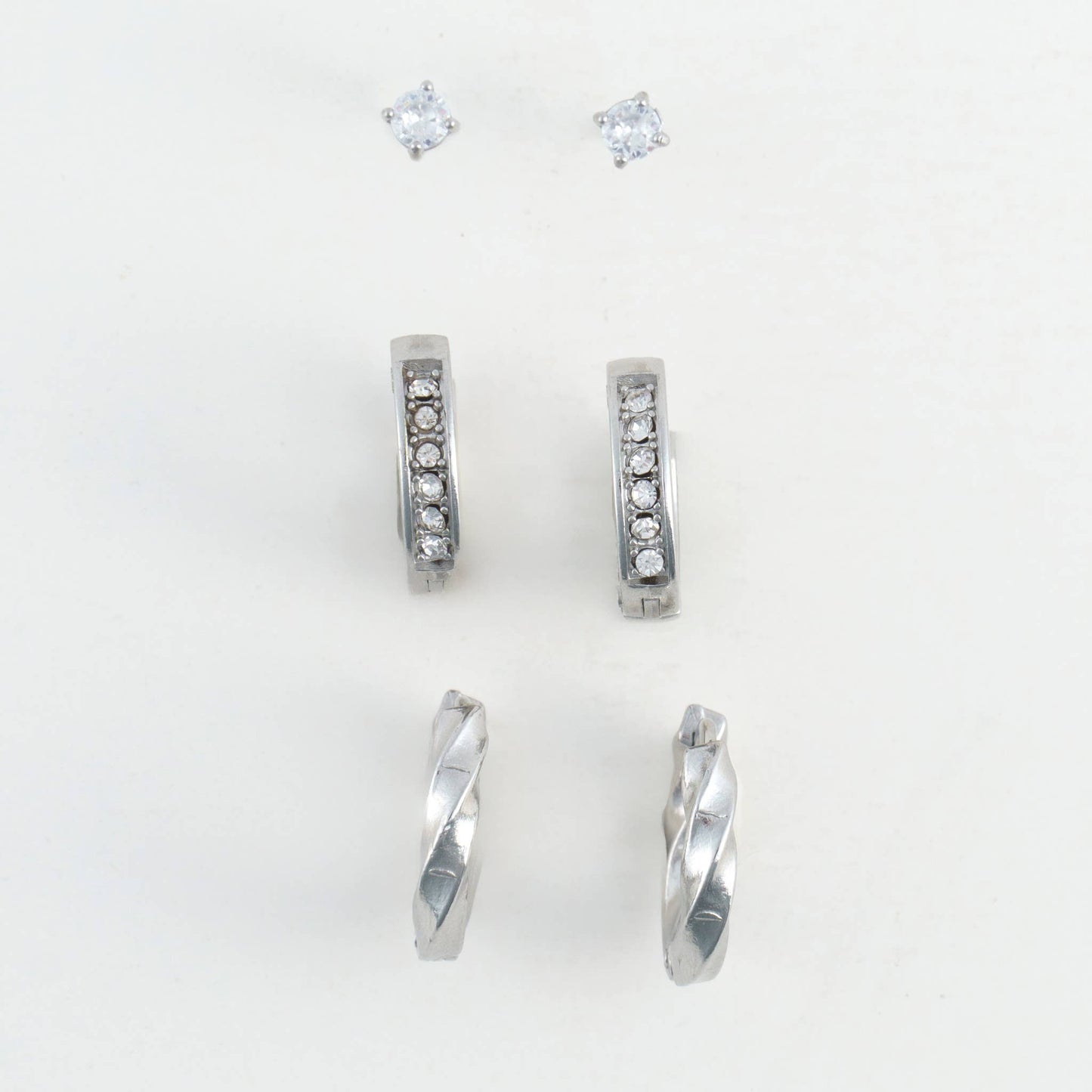 Howard's - Narelle Waterproof Pave Hoop Earring Trio