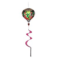 Spring Hummingbird Burlap Balloon Spinner