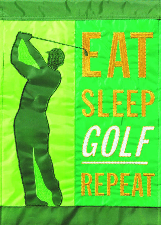 Magnolia - Flag Eat Sleep Golf Repeat 13x18