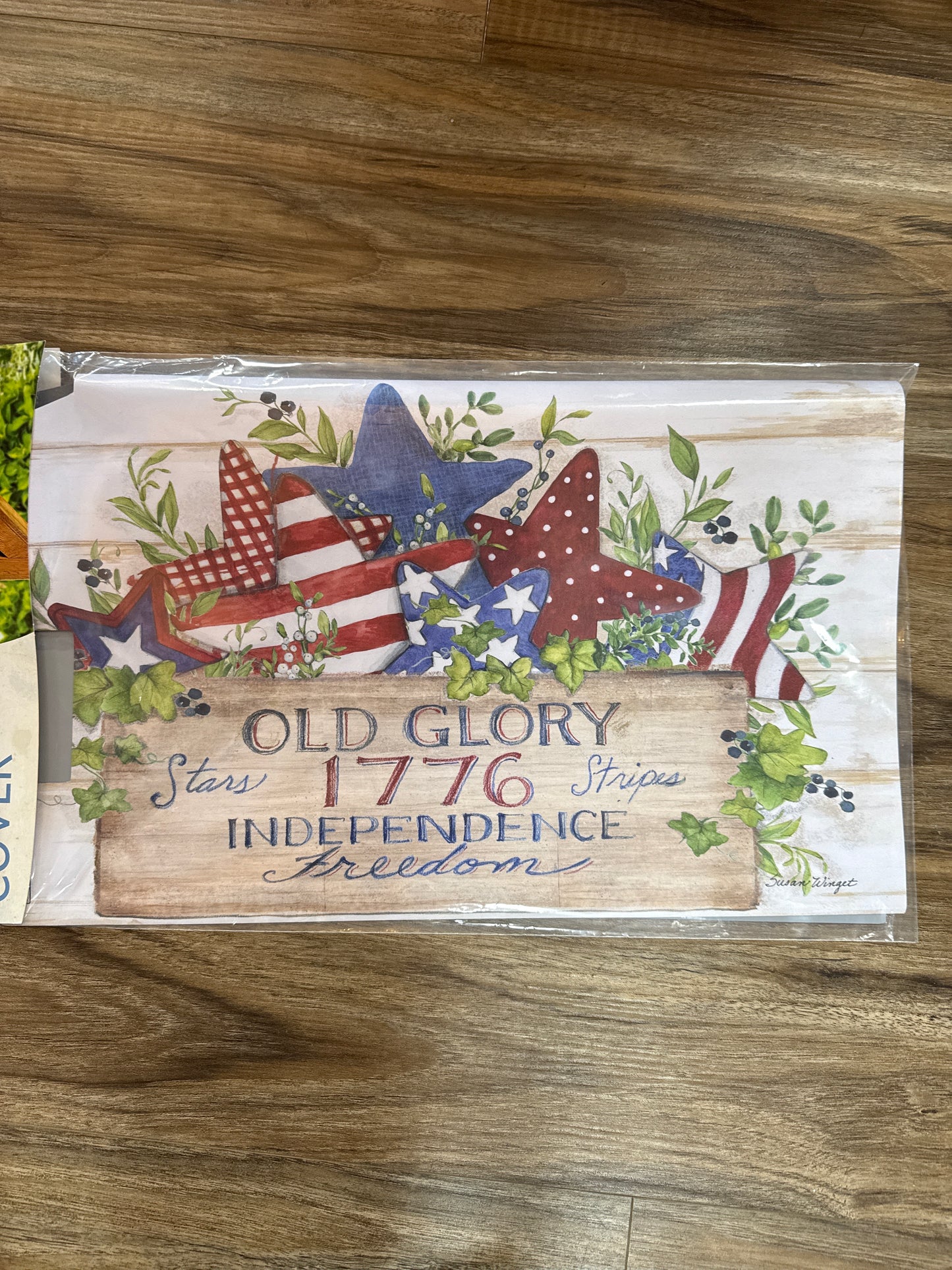 Old Glory Patriotic Stars Mailbox Cover