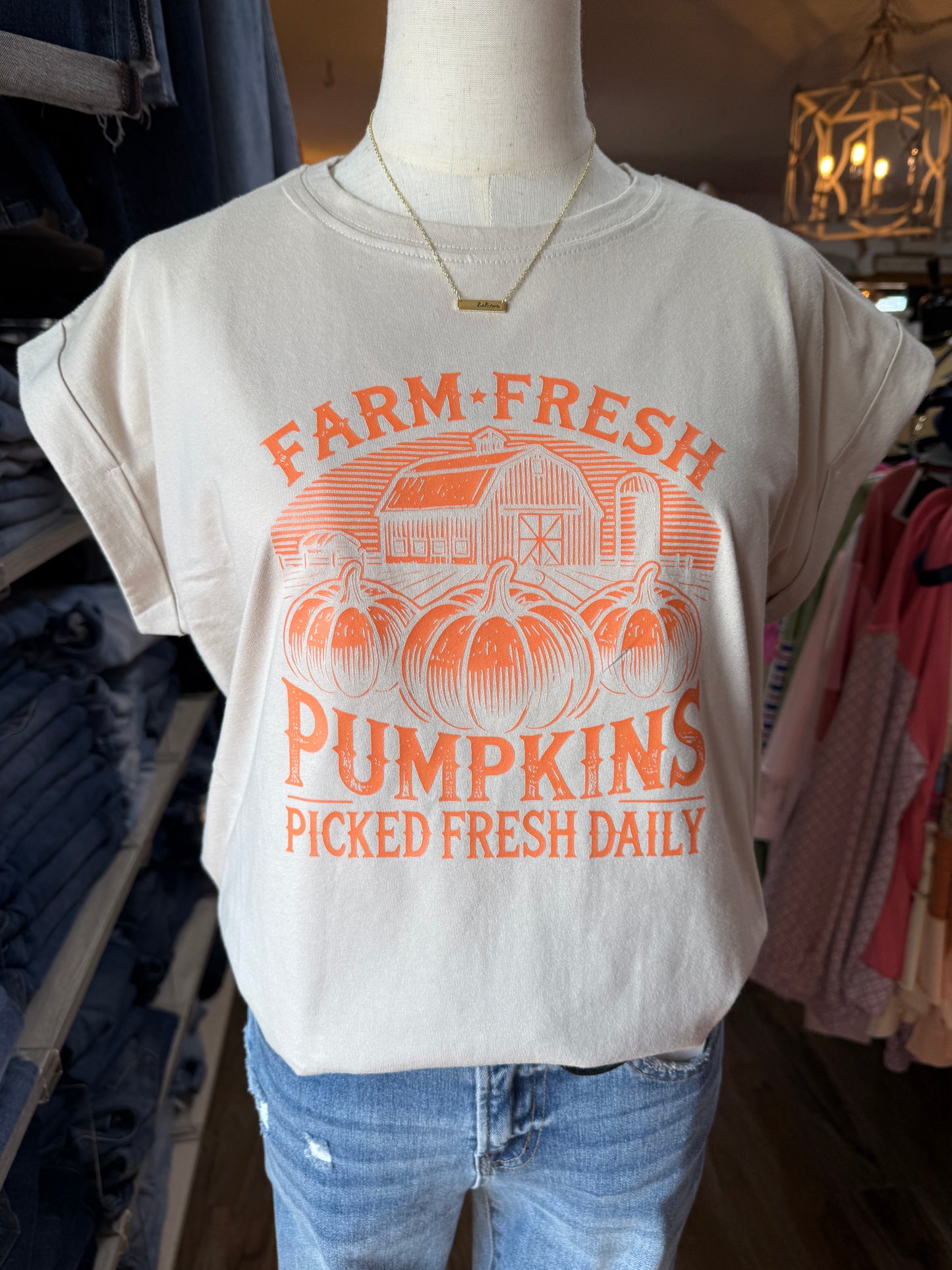 Farm Fresh Pumpkins Graphic T-Shirt