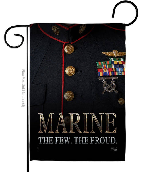 Dress Blue Marine Armed Forces Military Corps Decor Flag