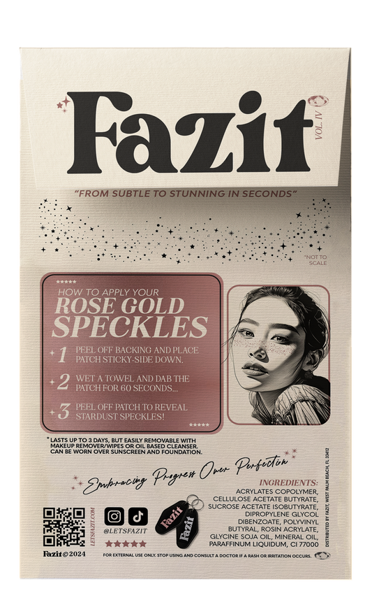 Fazit - Rose Gold Stardust Speckles Makeup Patches