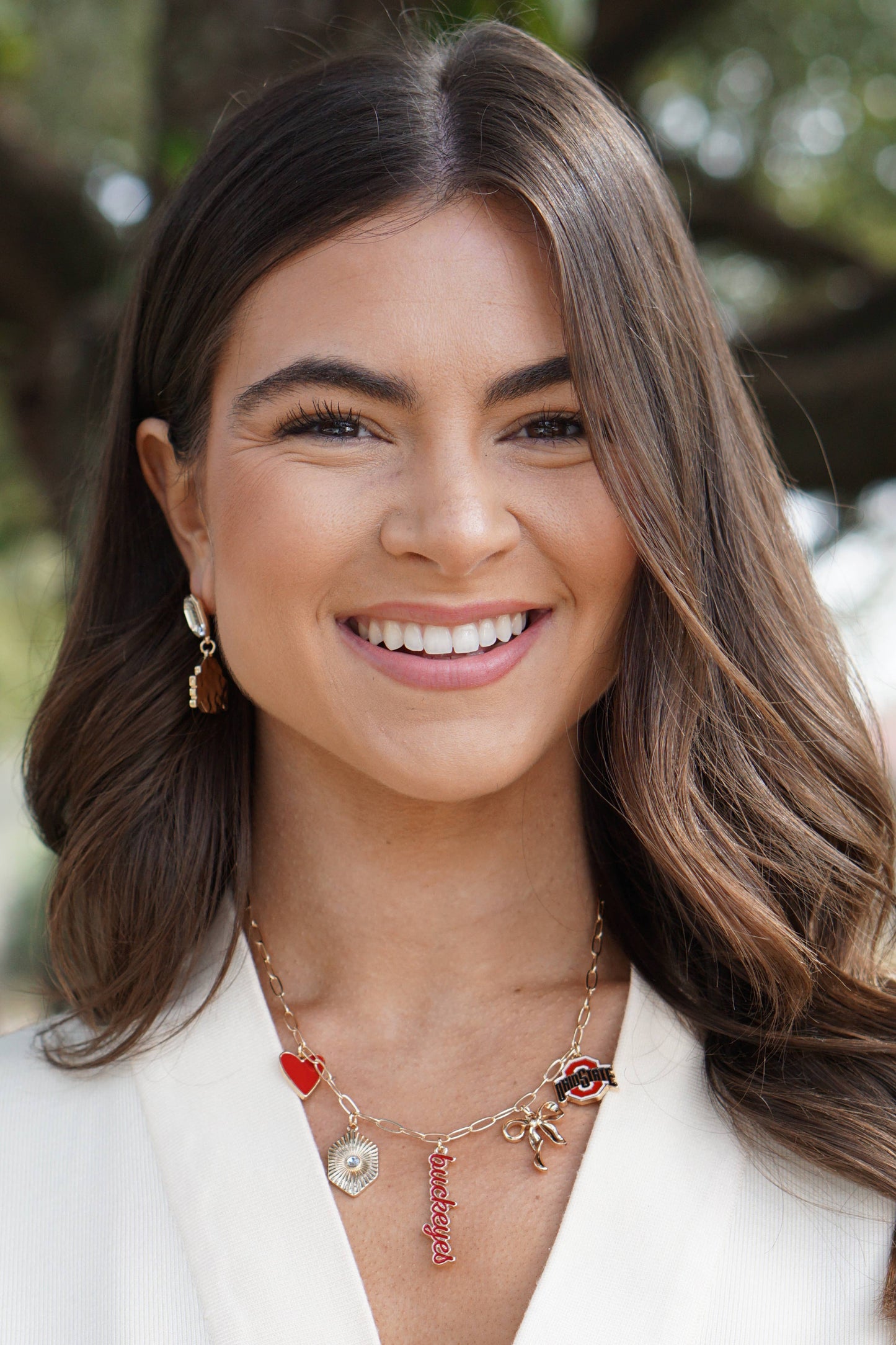 Canvas Style - Ohio State Buckeyes Paper Clip Charm Collector Necklace