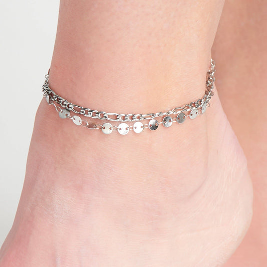 Howard's - Narelle Waterproof Multi Row Figaro Chain Anklet