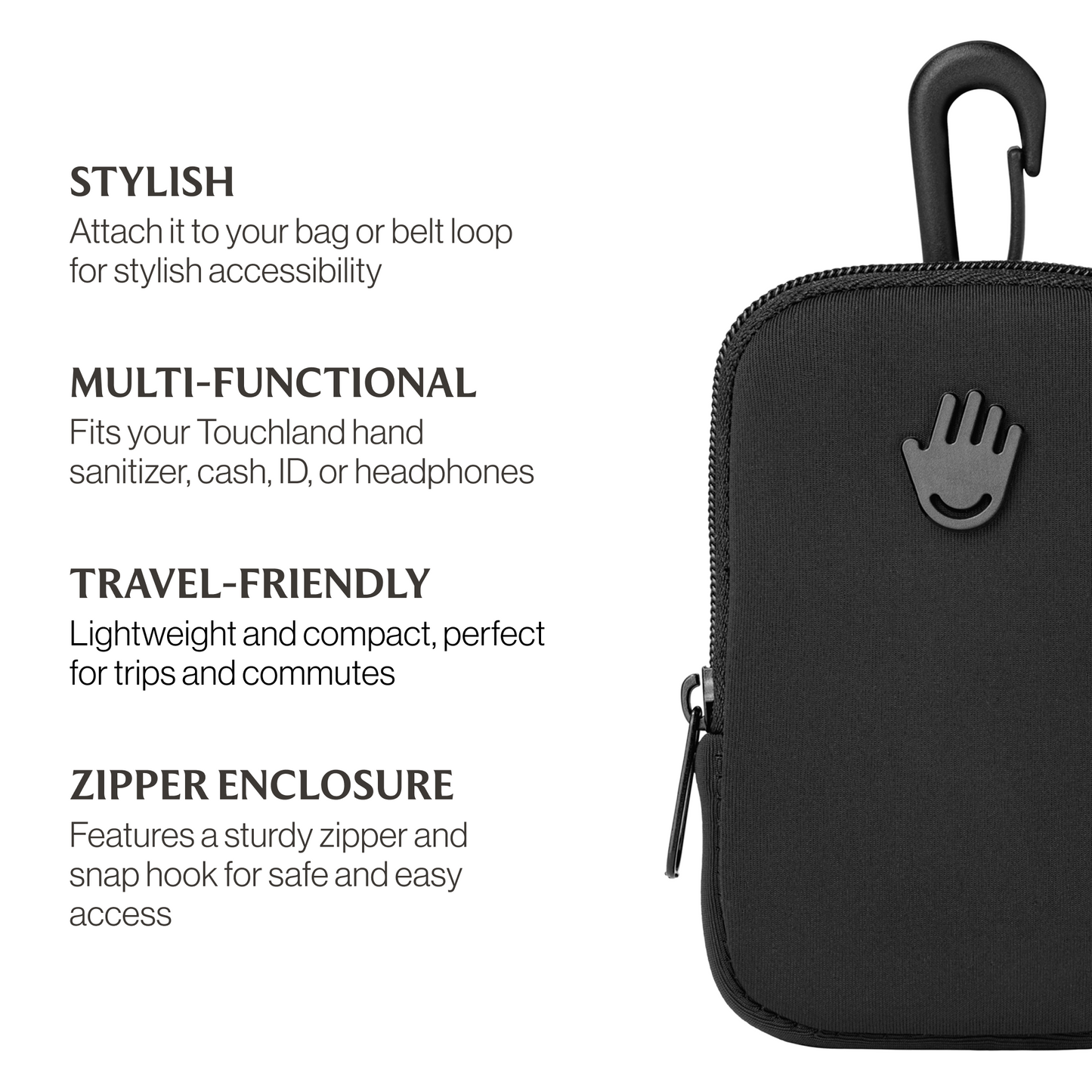 Touchland - Black Touchette Pouch