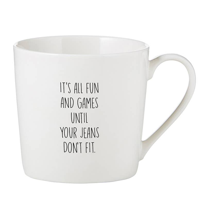 Cafe Mug - Jeans Don't Fit-Santa Barbara Design Studio by Creative Brands