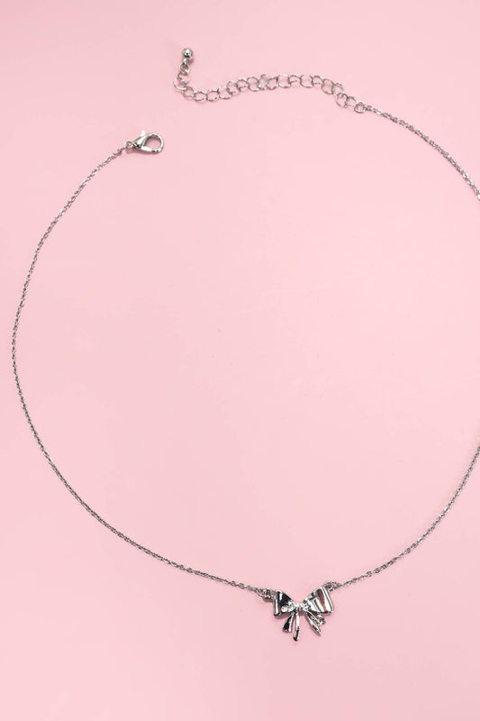 MINI BOW RIBBON NECKLACE |