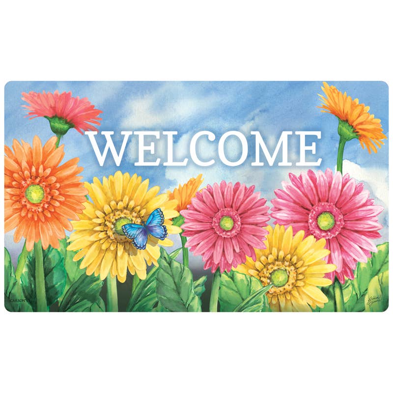 FlagTrends by Carson - "Gerbera Welcome" Mat