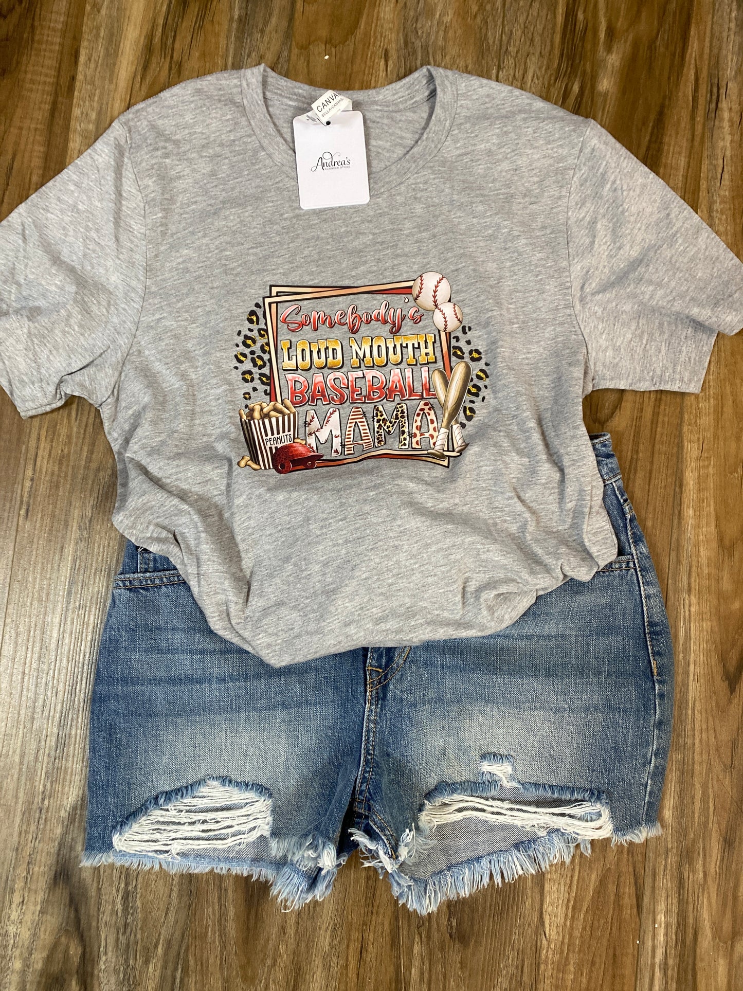 Somebody's Loud Mouth Baseball Mama T-Shirt