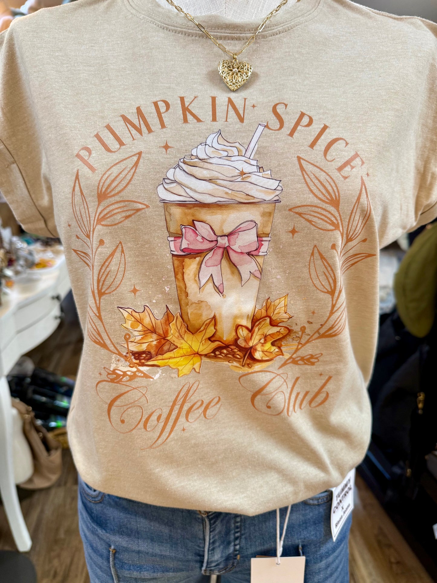 Pumpkin Spice Coffee Club Graphic T-Shirt
