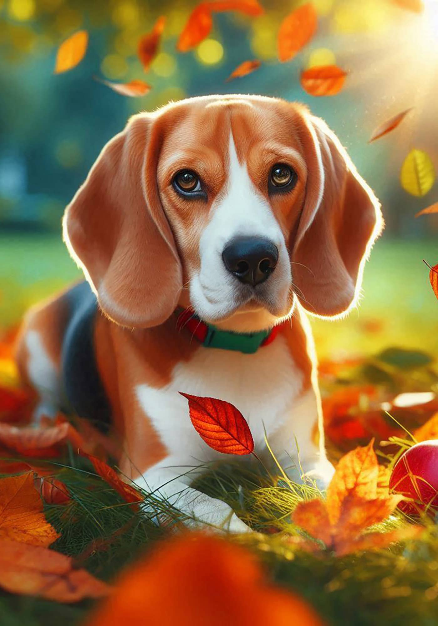 Best of Breed Products - Beagle - Falling Leaves Garden Flag