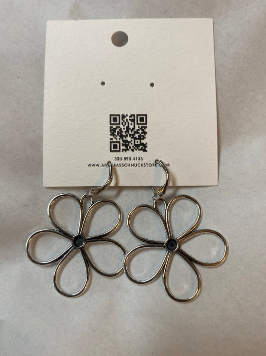 Silver Daisy Earrings