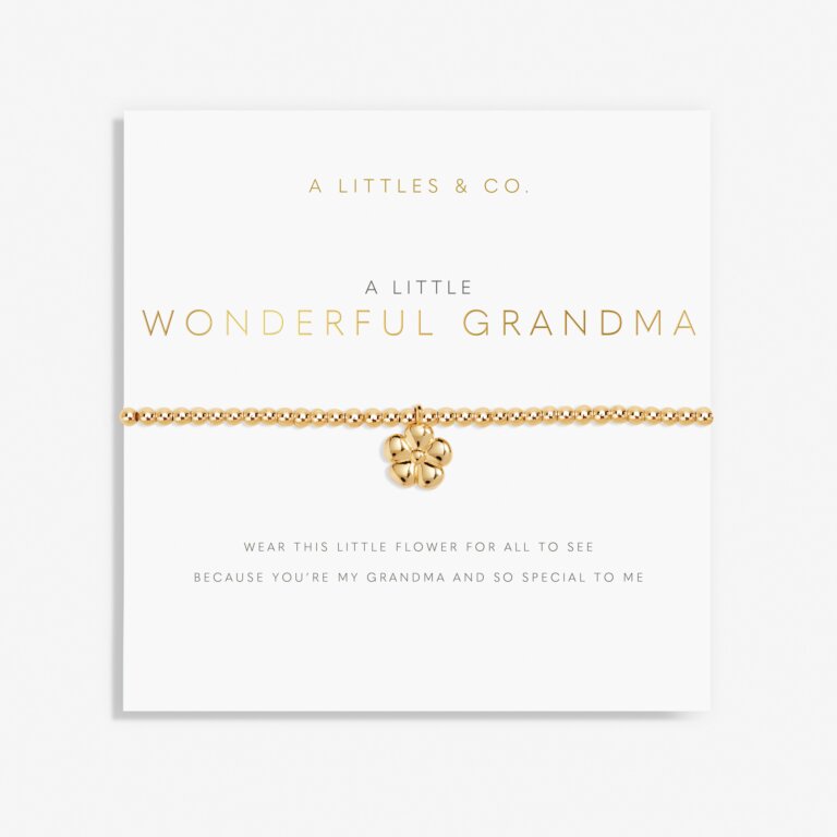 A Little 'Wonderful Grandma' Bracelet in Gold-Tone Plating