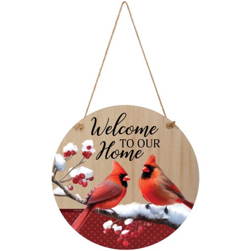 "Adore Him Cardinal" Door Hanger