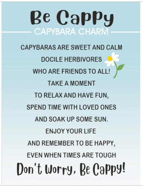 Be Cappy Capybara Charms