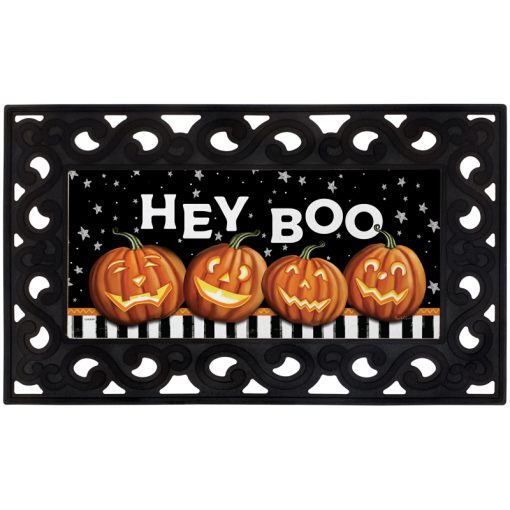 Boo Pumpkins Mat