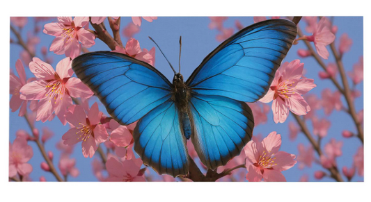 Butterfly and Cherry Blossom Delight Sassafras Switch Mat