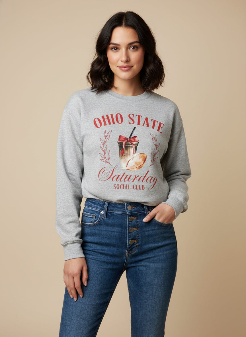 Ohio State Saturday Social Club Crew Neck Sweatshirt