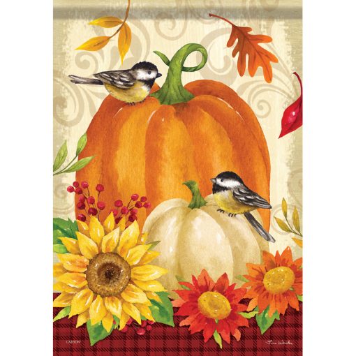 "Chickadee Pumpkins" Durasoft™ Flag