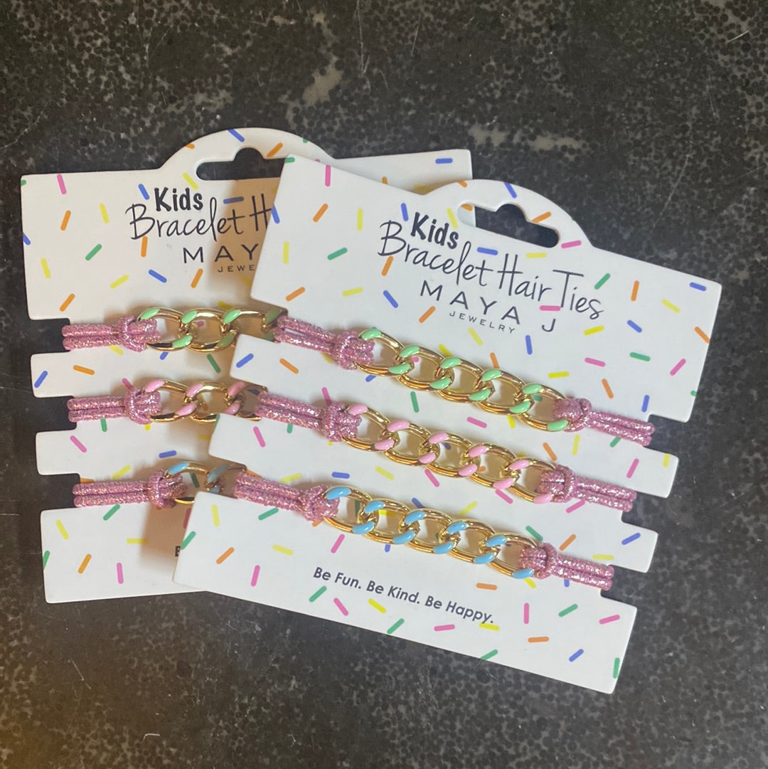 Bracelet Hair Ties for Girls by Maya J