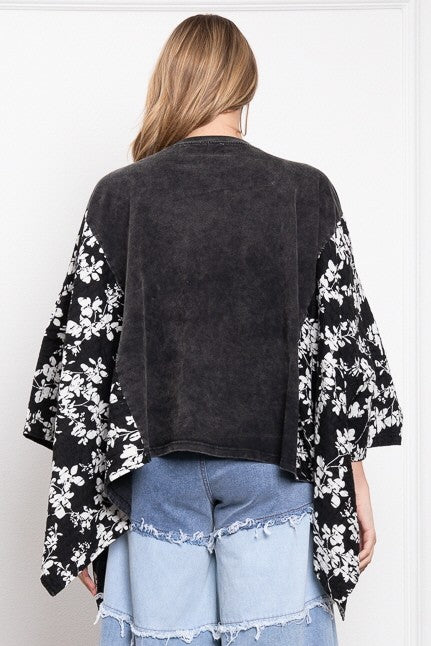 Elvis Poncho Sleeve Top