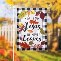 Fall for Jesus Garden Linen Flag