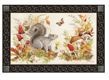 Fall Squirrel MatMate Door Mat