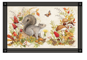 Fall Squirrel MatMate Door Mat