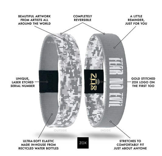 Fear No Evil Bible Verse Bracelet