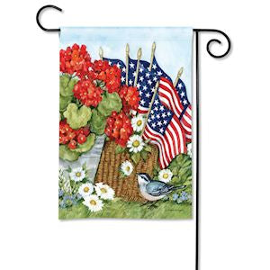 Flags and Flowers Garden Flag