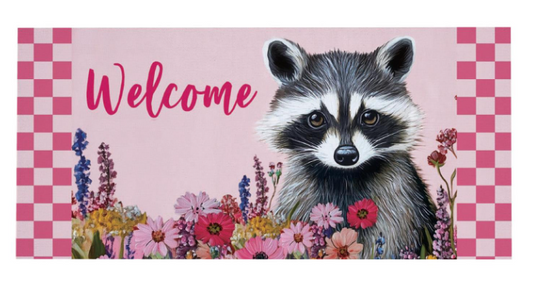 Floral Raccoon Sassafras Switch Mat